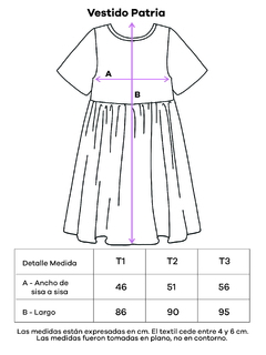 Imagen de Vestido Patria en colaboración con Lusel Dibuja