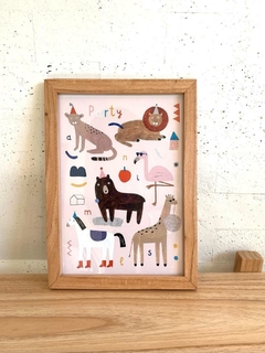 CUADRO ANIMAL PARTY 23CM X 33CM - comprar online