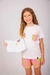 Conjunto de Pijama dos Piezas Short Estampado y Remera Manga Corta con Bolsillo Kids