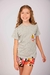 Conjunto de Pijama dos Piezas Short Estampado y Remera Manga Corta con Bolsillo Kids