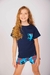 Conjunto de Pijama Dos Piezas Short Estampado y Remera Manga Corta con Bolsillo en el Pecho Teens