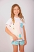 Conjunto de Pijama dos Piezas Short Estampado y Remera Manga Corta con Bolsillo Kids