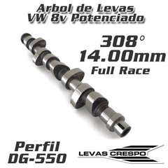 Leva Potenciada Vw AP 8v Perfil DG-550 Alz. 14mm Dur. 308° E.C 102° - comprar online