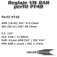 Leva Potenciada VW Gol Trend / Fox / Suran 8v Motor BAH Perfil PT40 - comprar online