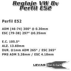Leva Potenciada Vw Gacel Gol 1.6-2.0 Perfil E52 13.60mm / 300° - comprar online