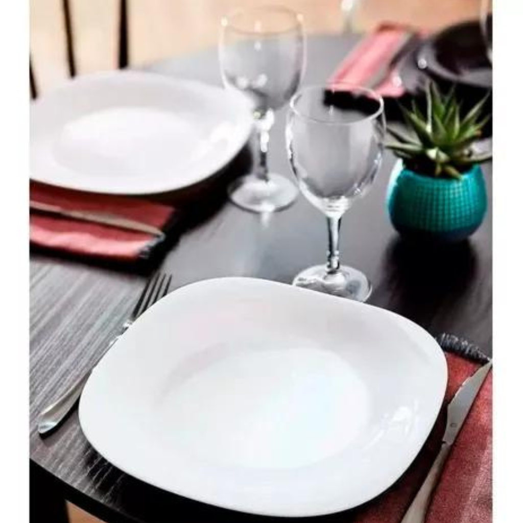 PLATO HONDO CARINE BLANCO LUMINARC Bazar Celta