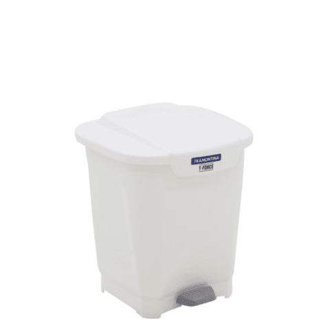 Basurero Tramontina Compact 10L de Polipropileno Gris con Eje de Acero  Galvanizado