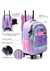 MOCHILA CARRO CROMATICO LILA ACQUA CON LLAVERO 18" CUPCAKE - comprar online