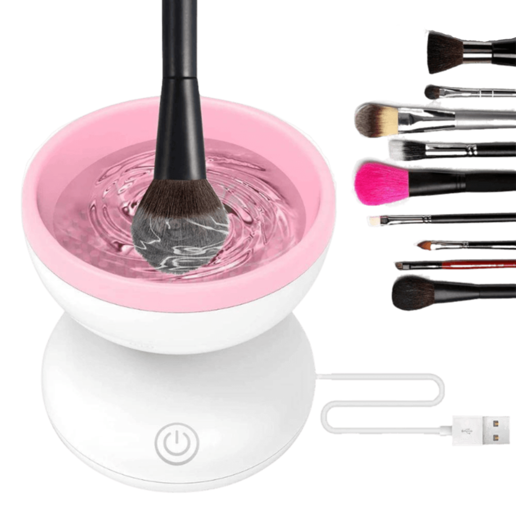 Limpiador Brocha Pinceles Maquillaje Silicona Electrico