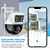 Camara Dual Lens Sensor De Movimiento Interior + Exterior Color Blanco - tienda online