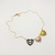 Collar corazon trio