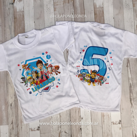 Remeras personalizadas de paw patrol sale