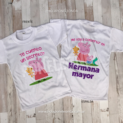 REMERA HERMANA MAYOR (Peppa) secreto