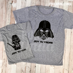 COMBO REMERAS Star wars Soy tu padre + Soy tu hijo/a - comprar online