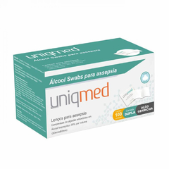 KIT ALCOOL SWAB UNIQMED 1000UN 10CX x 100UN UNIQMED