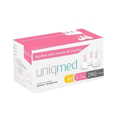 KIT 200UN AGULHA CANETA INSULINA 12,7MM 29G UNIQMED