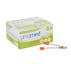 SERINGA PARA INSULINA UNIQMED 1,0ML 8X0,30MM 30G 100UN