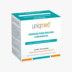 SERINGA PARA INSULINA UNIQMED 1,0ML 6X0,25MM 31G 100UN