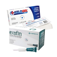 KIT ADESIVO CIRURGICO EXOFIN 1ML CX 10UN + 1CX STERISTRIP