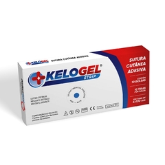 KELOGEL STRIP SUTURA CUTÂNEA ADESIVA C/ 200 TIRAS 6MMx100MM - CIRÚRGICA MEDIC PRODUTOS CIRÚRGICOS