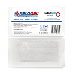 KELOGEL STRIP SUTURA CUTÂNEA ADESIVA C/ 300 TIRAS 6MMx100MM - CIRÚRGICA MEDIC PRODUTOS CIRÚRGICOS