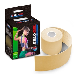 FITA KINÉSIO TAPE BANDAGEM ELÁS. KELOGEL PREMIUM 5CMX5M 1UN - CIRÚRGICA MEDIC PRODUTOS CIRÚRGICOS