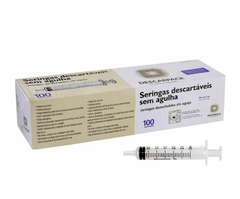 SERINGA 3ML SEM AGULHA BICO SLIP CX 100UN DESCARPACK