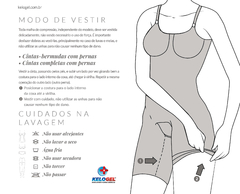 MODELADOR CURTO COM COLCHETE COR BEGE KELOGEL - loja online