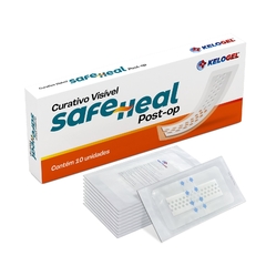 CURATIVO VISÍVEL SAFE HEAL POST-OP 10x20 (5x15) 3UN KELOGEL - CIRÚRGICA MEDIC PRODUTOS CIRÚRGICOS