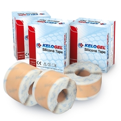 SILICONE TAPE KELOGEL MÉDICO HOSPITALAR 3,00Mx4CM ROLO - comprar online