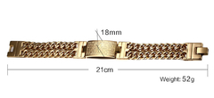 Pulseira bracelete cruz pai nosso aço inoxidável ( cod. BR-044 )