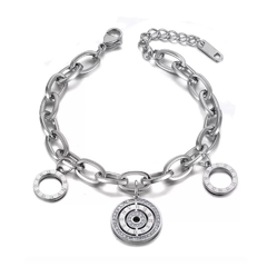 Pulseira feminina Roma em aço inoxidável - comprar online