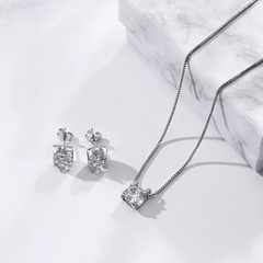 Conjunto Adore Colar e Brincos Diamante CZ Premium na internet