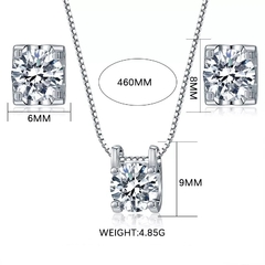 Conjunto Adore Colar e Brincos Diamante CZ Premium - loja online