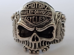 Anel caveira motociclista motor harley Davidson Cycles aço na internet