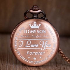 Relógio de Bolso To My Son