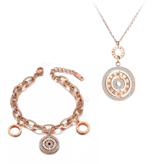 Conjunto Feminino Roma Colar e Pulseira