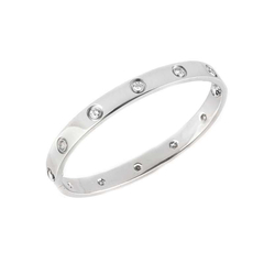 Pulseira bracelete feminino titânio cristais cz na internet