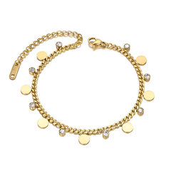 Pulseira Ciganinha banhada a ouro 18k