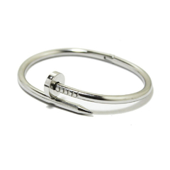 Pulseira bracelete prata masculino feminino prego aço inox