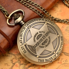 Relógio De Bolso Antigo Xerife Bronze - comprar online