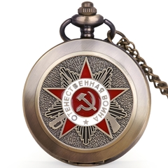 Relógio De Bolso Antigo Soviético Bronze
