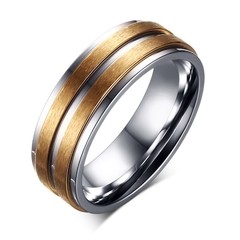 Unidade aliança/ anel masculino banhado a ouro 6 mm ( cod. CR-026M ) - comprar online