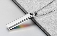 Colar orgulho lgbt arco iris em aço cirúrgico 10mm ( cod. PPN-004) - loja online