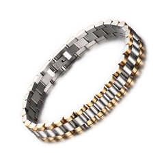 Pulseira Bracelete Aço 316l Banhado A Ouro - comprar online