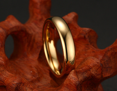 Unidade aliança ouro 18k banhada casamento 4mm na internet
