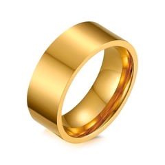 Aliança feminina casamento noivado 6 mm banhada ouro 18k na internet