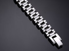 Bracelete pulseira masculino aço inox 316l ( BR-206S) - Judith Jóias 