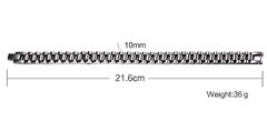 Imagem do Bracelete pulseira masculino aço inox 316l ( BR-206S)