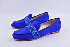 Jaspe gamuza azul glitter - VL Shoes